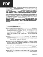 Modelo de Contrato de Arrendamiento