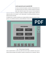 Manual de Operación para La Pantalla HMI