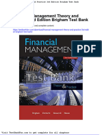 Full Download Financial Management Theory and Practice 3rd Edition Brigham Test Bank