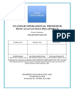 Sop Pencatatan Dan Pelaporan