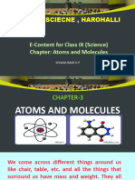 CH 3 Atoms and Molecules 1