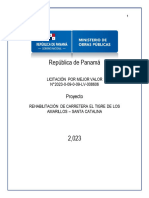 20230629PliegodeCargosRehabilitaciónCarreteraTigredelosAmarillosSantaCatalinaV1 - Consolidado Hasta La Adenda N°1