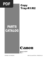 Copy Tray R1, R2 Parts List