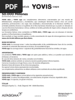 Prospecto Probiotico YOVIS