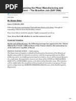 PfizerLeak Exposing The Pfizer Manufacturing and Supply Agreement The Brazilian Job DAYnbsp5amp6