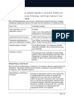 Instructional Design Project Outline Template Hortensia A Dean