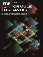 Lê Nguyên Hoang - La Formule Du Savoir - Une Philosophie Unifiée Du Savoir Fondée Sur Le Théorème de Bayes-EDP Sciences (2018)