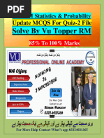 STA301 Quiz-2 File by Vu Topper RM