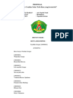 Proposal Ide Bisnis Cemilan Tofu