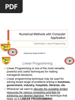 Notes 11 Linear Programming