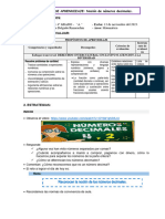 Sesion de Aprendizaje Nocion Numeros Decimales - Matemática 4to Grado