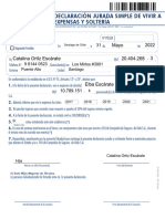 Declaracion Jurada Simple de Vivir A Expensas y Soltería (CN Life)