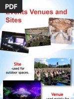 Select Event Venue and Site