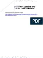 Full Download Strategic Management Concepts and Cases 13th Edition David Solutions Manual