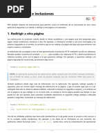 Redirecciones e Inclusiones: 1. Redirigir A Otra Página