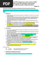 PTC PCR Reaction Week 3 February 2018