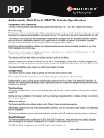 NOTIFIER Addressable Multi-Criteria SMART2 Detector Specification