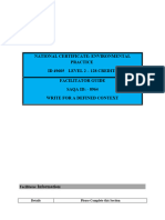 SAQA 8964 - Facilitator Guide