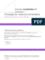 Autocorrelaciones Muestrales de Series Estacionarias-Selección de Modelos