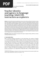 Teacher Identity and Agency in Language Teaching A