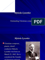 Mykola Lysenko презентаці (англ.мова)