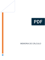 Memoria de Cálculo