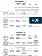 Horarios Aulas Contabilidad 2023-I