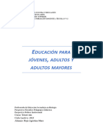 Educación de Jovenes y Adultos Agustina