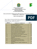 Resultado Preliminar