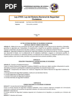 Ley 27933. Ley Del Sistema Nacional de Seguridad Ciudadana