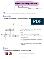 Les Carottes Suspendues Ce1 Questionnaire