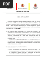 Juez-Fiscal 2023 Avisos y Notas Informativas - Nota Informativa Convocatoria 2023-2024