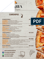 Cardápio - Pizzaria Rua Nova