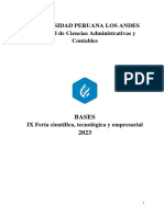 BASES IX FERIA CIENTIFICA TECNOLOGICA EMPRESARIAL FCAC 2023 V 2.0