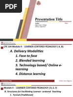 Cpe 104 Module 4 Learner Centered Pedagogy A B 2023