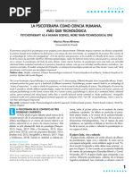 La Psicoterapia Como Ciencia Humana