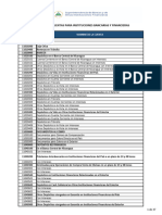 Catálogo de Cuentas para Instituciones Bancarias y Financieras