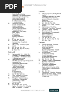 Speakout Advanced Tests Answer Keydoc