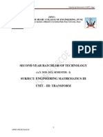 Notes - Unit-III - Fourier Transform