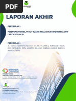 Laporan Akhir - Perencanaan Renovasi Interior Ruang Kerja Direktorat Jenderal Industri Agro