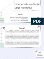 Filsafat, Hakikat Matematika, Filsafat Pendidikan Matematika - Kelompok 1