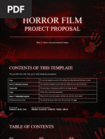 Horror Film Project Proposal by Slidesgo