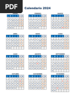 Calendario 2024 Una Pagina