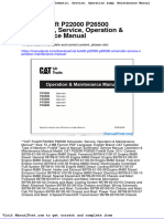 Cat Forklift p22000 p26500 Schematic Service Operation Maintenance Manual