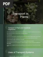 Transport in Plants (1) IGCSE Biology