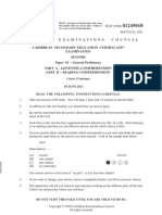 CSEC Spanish P1 2021 ANSWERED VƛÏ ƁƦƛƧÎL °?°