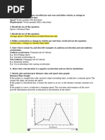 Physics Kinematics and Wavelength Study Guide