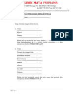 Contoh Surat Perjanjian Kerja Kontrak FH UII