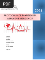 Protocolo Crisis Asmatica Servicio de Emergencia