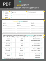 Aqa 9 Mark Question Answering Structure A4 Colour